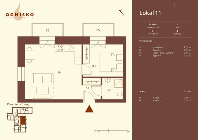 Mieszkanie 2-pokojowe Krynica-Zdrój, ul. Leśna. Zdjęcie 4