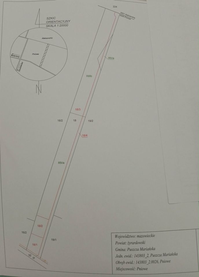 Działka rolno-budowlana Pniowe. Zdjęcie 2