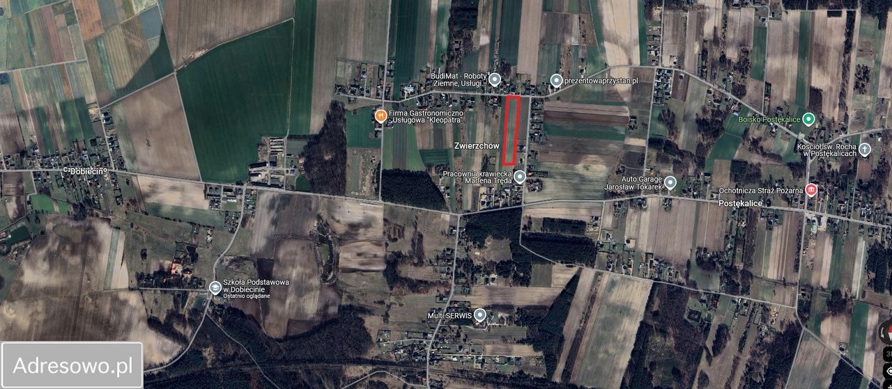 Działka rolno-budowlana Zwierzchów. Zdjęcie 2