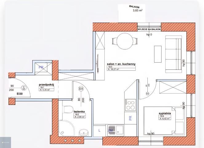 Mieszkanie 2-pokojowe Katowice, ul. Starowiejska. Zdjęcie 7