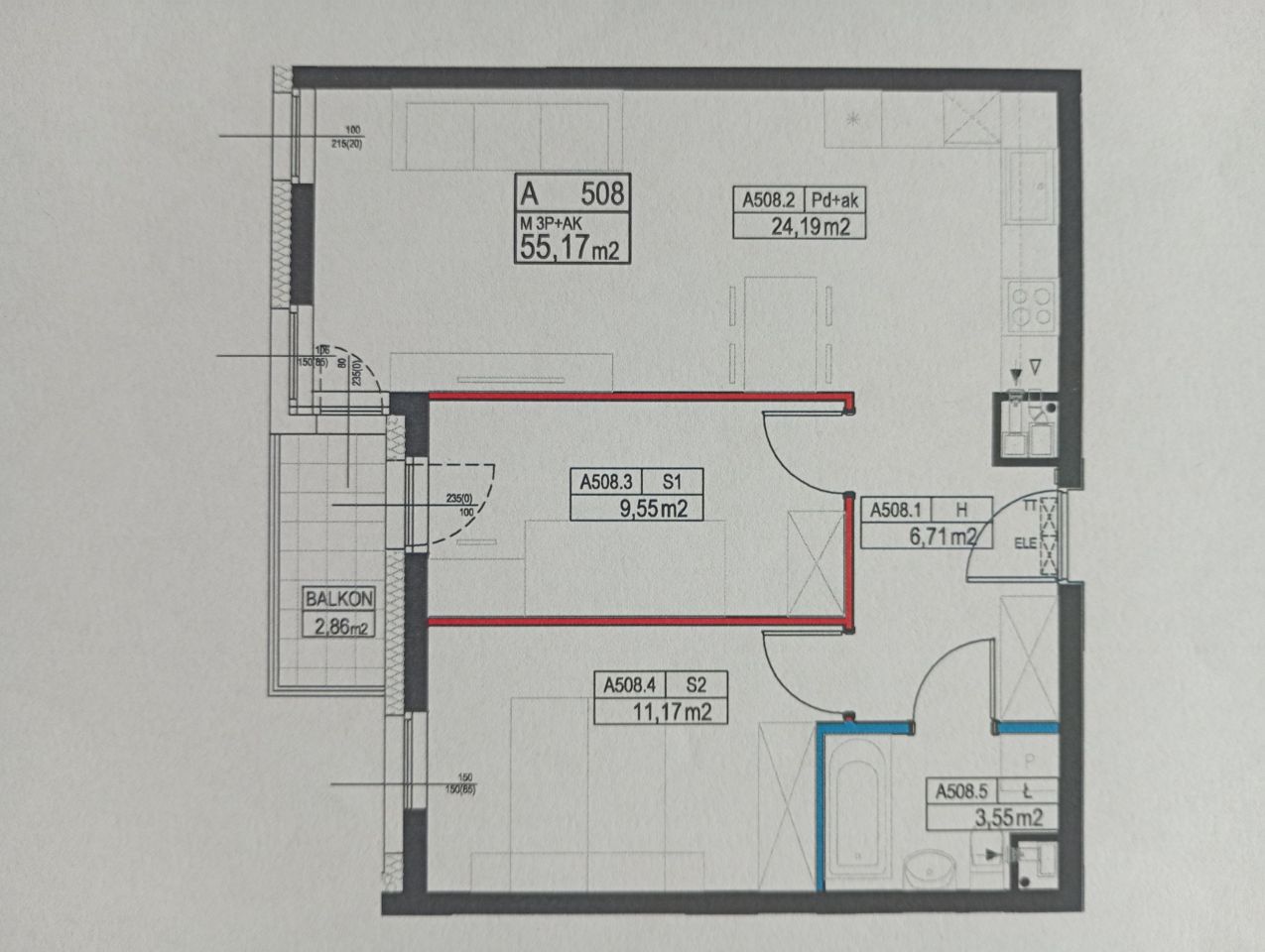 Mieszkanie 3-pokojowe Poznań Grunwald, ul. Świerzawska. Zdjęcie 6