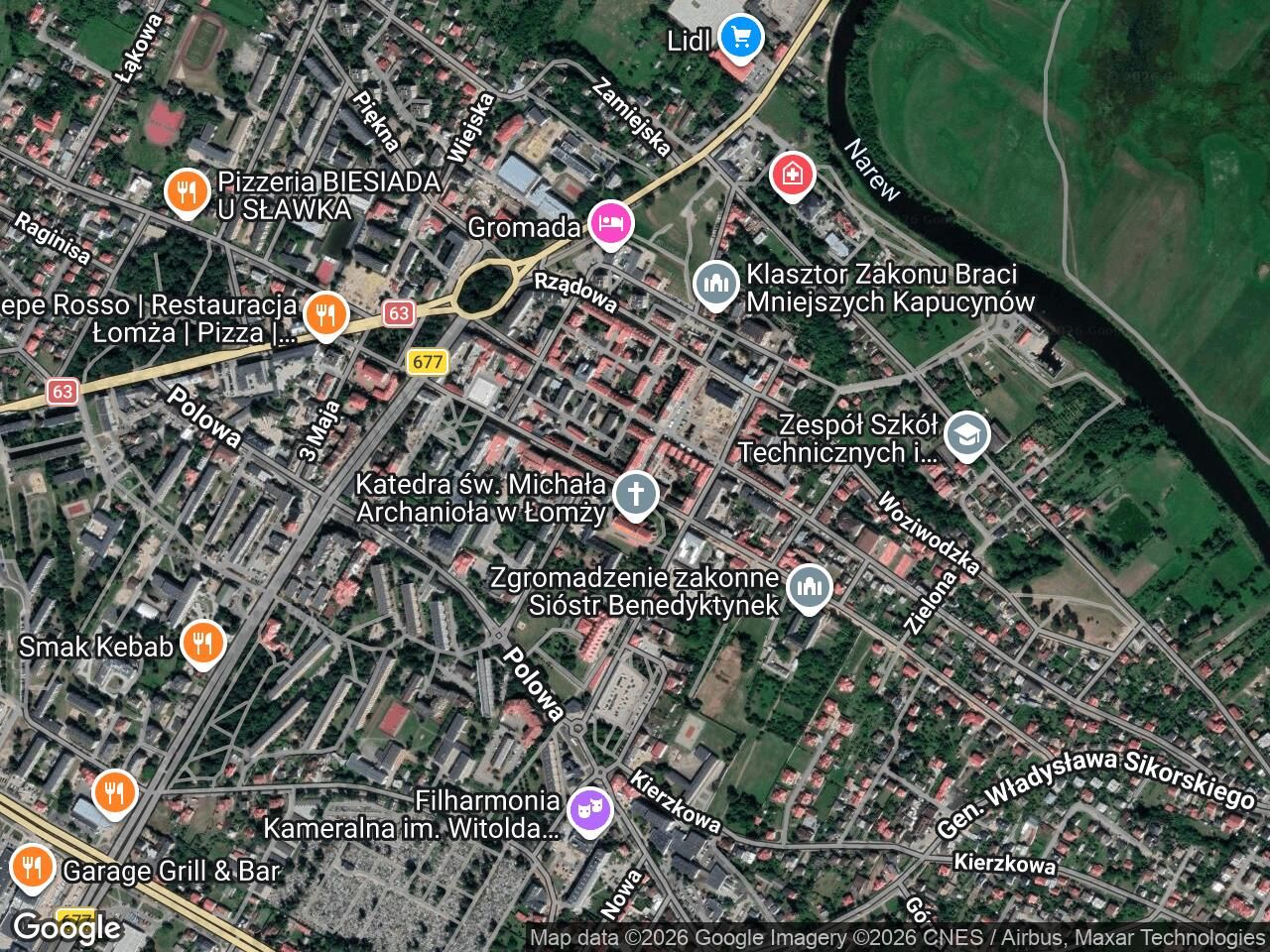 Mieszkanie 3-pokojowe Łomża Śródmieście, Farna. Zdjęcie 1