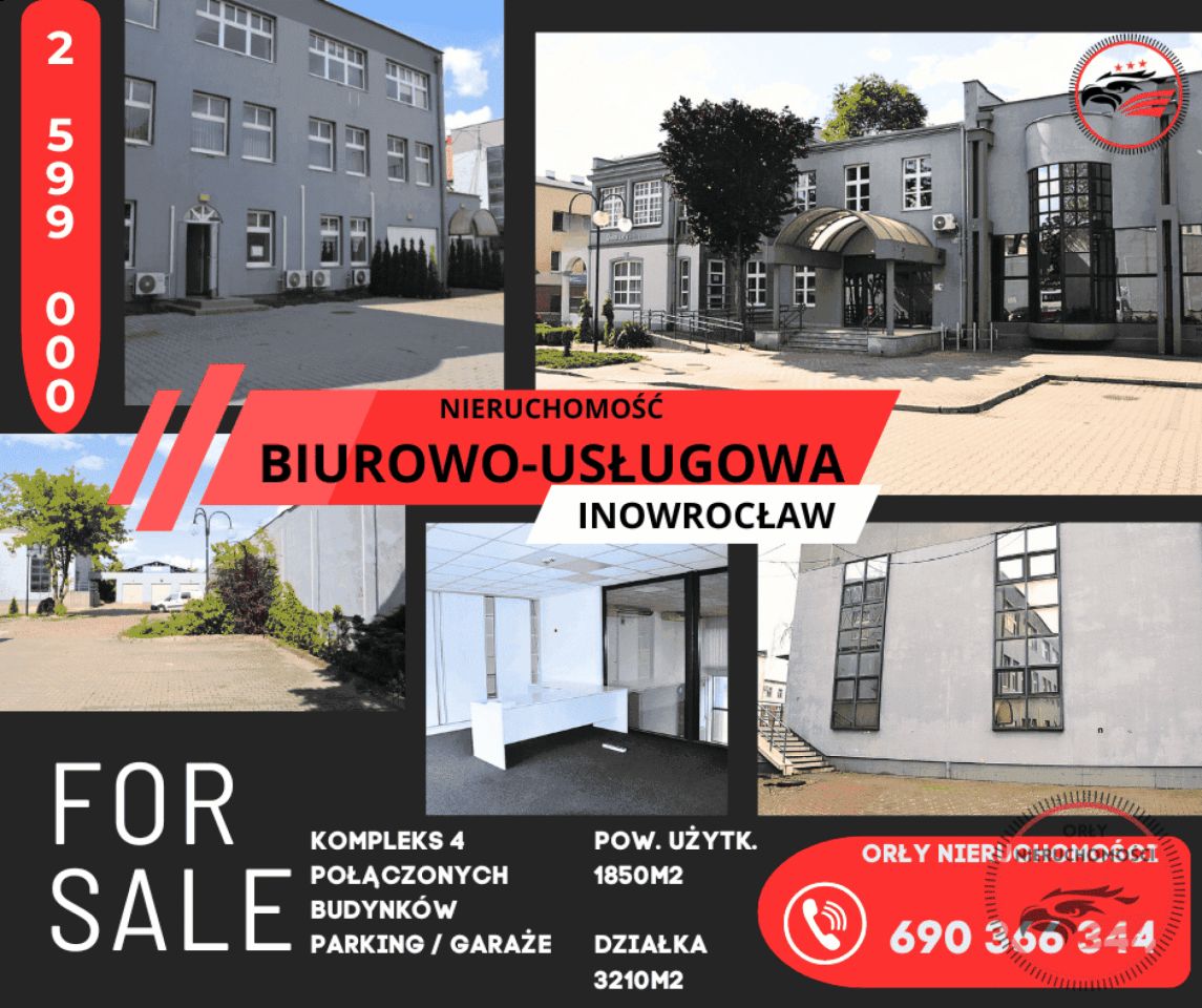 Nieruchomość komercyjna Inowrocław Stare Miasto, ul. Dworcowa. Zdjęcie 1