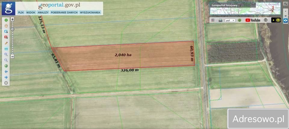 Działka inwestycyjna Okczyn. Zdjęcie 2