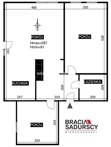 Mieszkanie 3-pokojowe Kraków Prądnik Czerwony, ul. abp. Zygmunta Szczęsnego Felińskiego. Zdjęcie 19