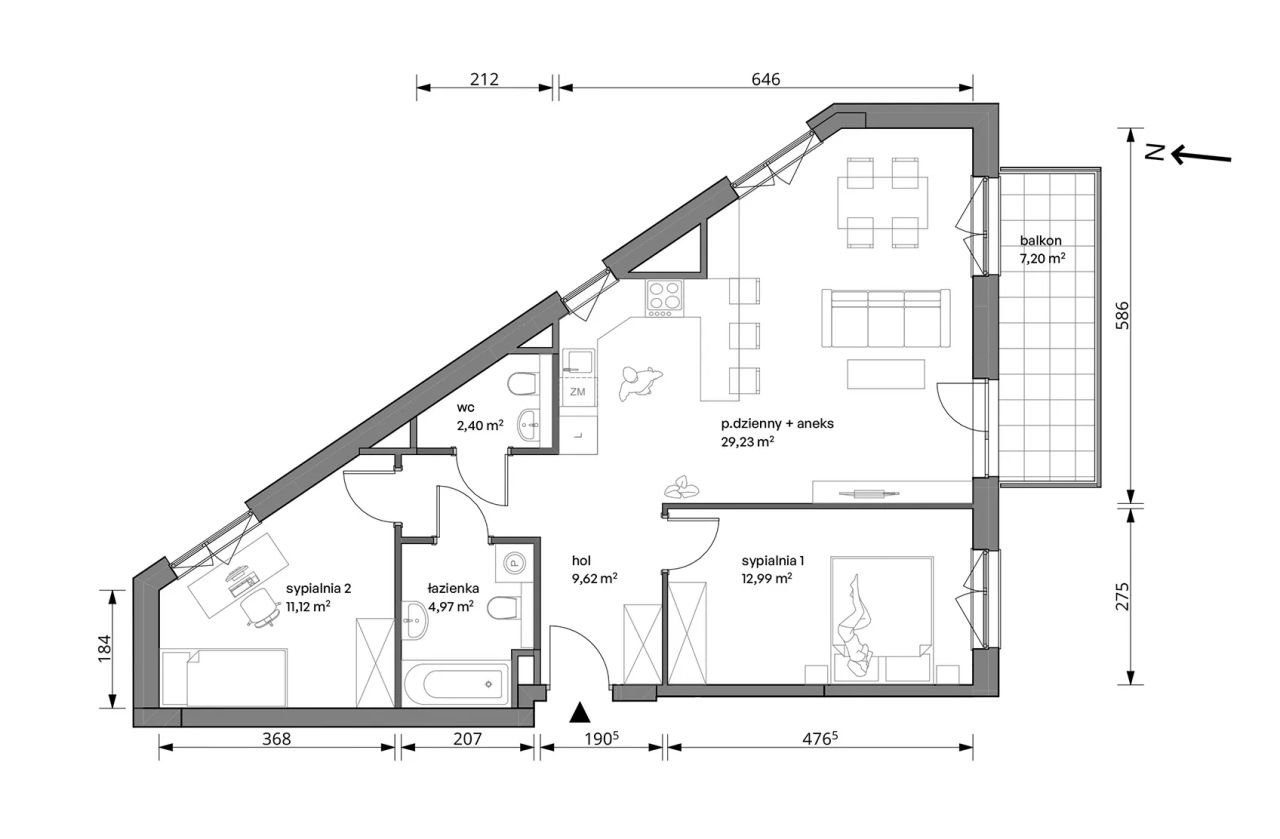 Mieszkanie 3-pokojowe Warszawa Włochy, ul. Trzcinowa. Zdjęcie 7