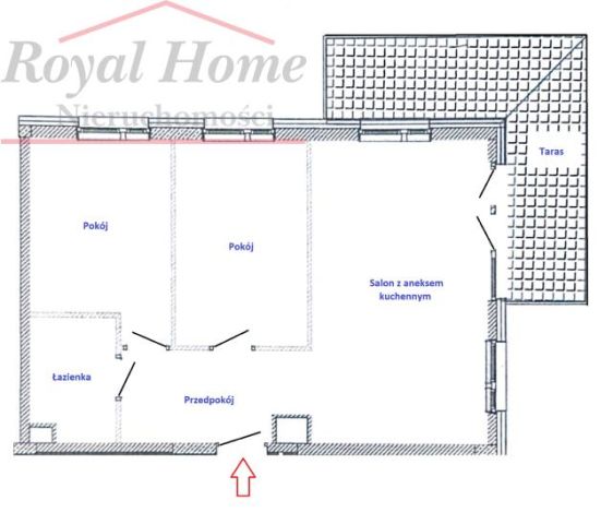 Mieszkanie 3-pokojowe Wrocław Krzyki. Zdjęcie 13