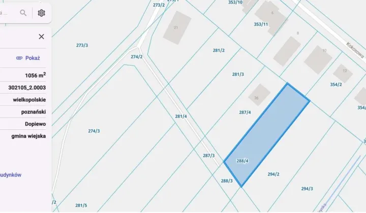 Działka budowlana Dąbrowa