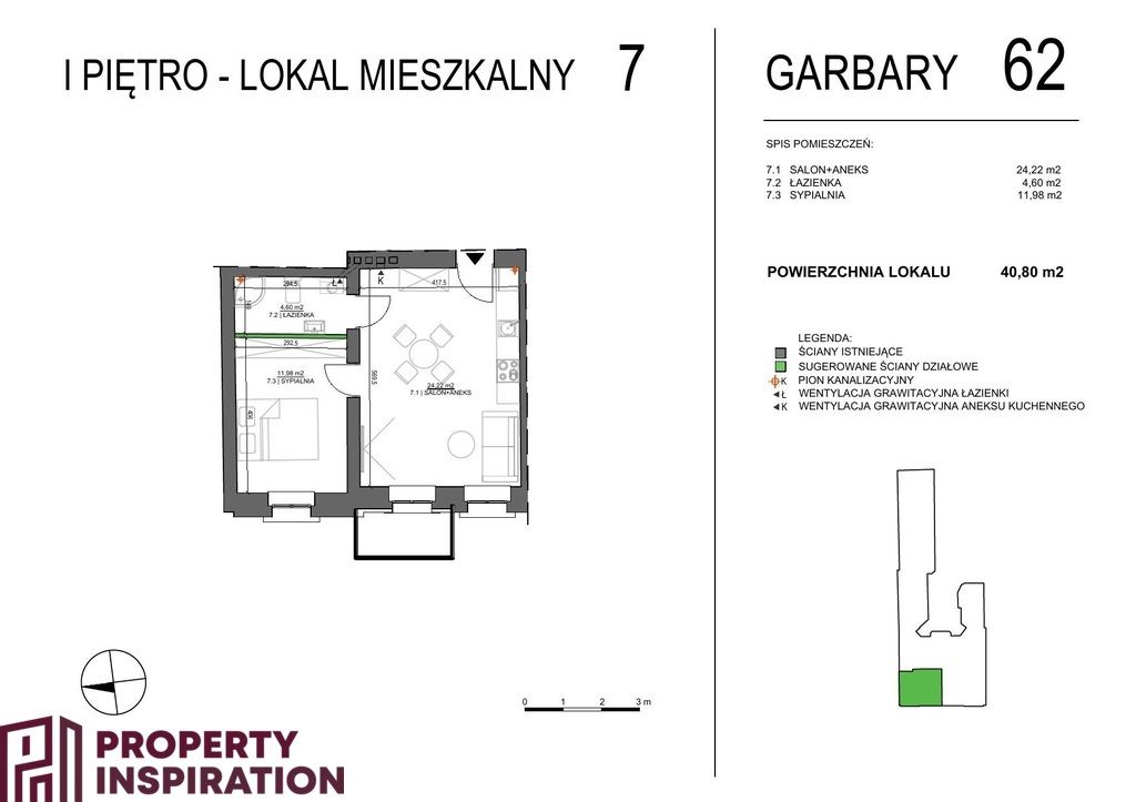 Mieszkanie 2-pokojowe Poznań, ul. Garbary. Zdjęcie 14