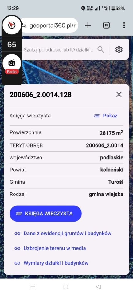 Działka rolna Ptaki. Zdjęcie 2