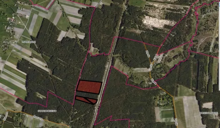 Działka leśna Stare Bosewo