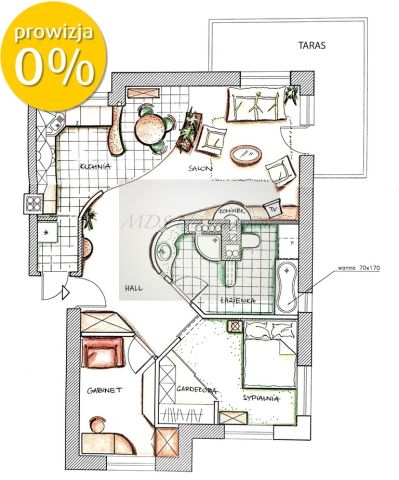 Mieszkanie 3-pokojowe Warszawa Wawer, ul. Południowa. Zdjęcie 20