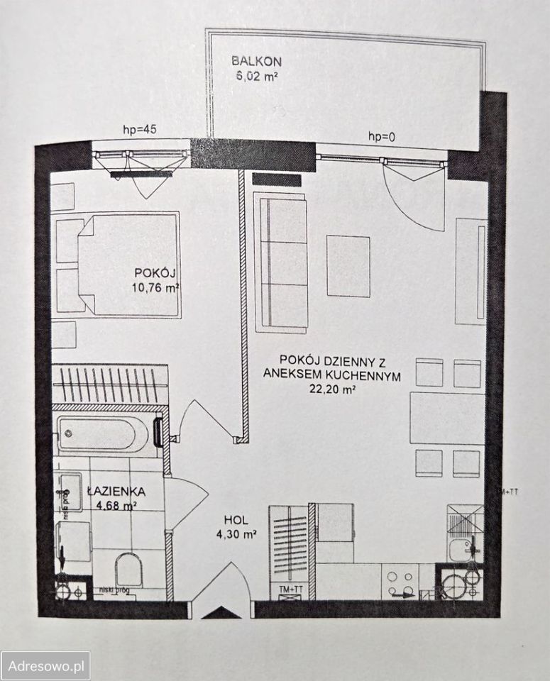 Mieszkanie 2-pokojowe Gdańsk Piecki, ul. Stanisława Lema. Zdjęcie 11