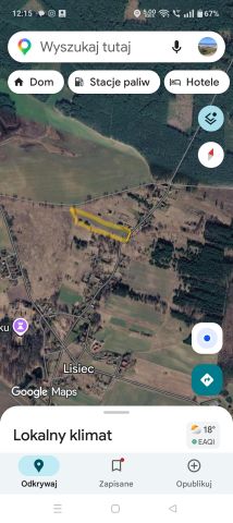 Działka rolno-budowlana Lisiec. Zdjęcie 1