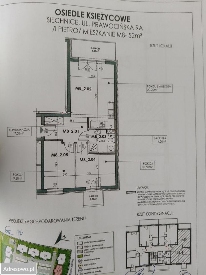 Mieszkanie 3-pokojowe Siechnice, ul. Prawocińska. Zdjęcie 3