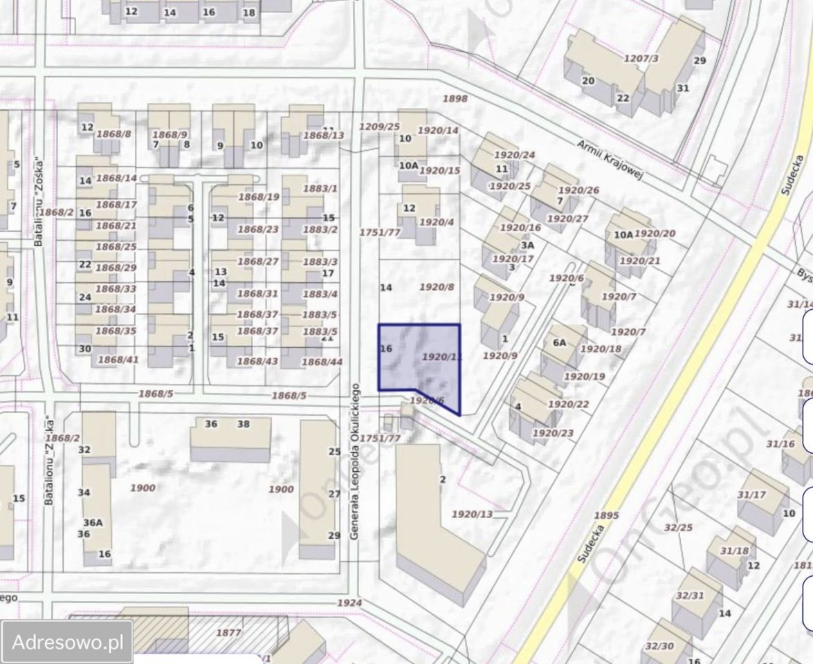 Działka budowlana Legnica Piekary Wielkie, ul. gen. Leopolda Okulickiego. Zdjęcie 2