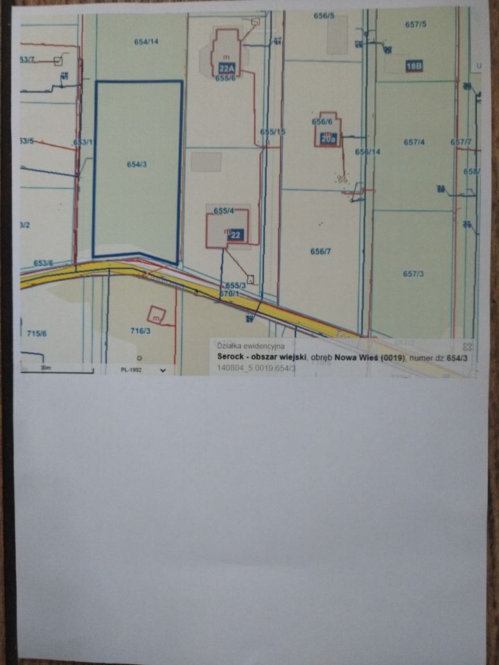Działka budowlana Nowa Wieś, ul. Topolowa 24. Zdjęcie 1