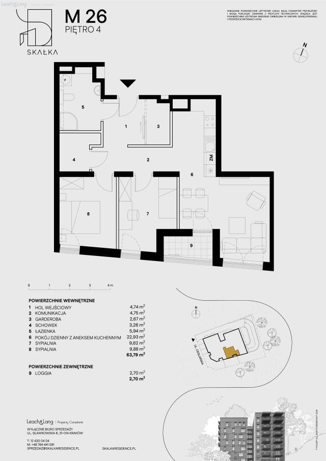 Mieszkanie 3-pokojowe Kraków Podgórze, ul. Ceglarska. Zdjęcie 6