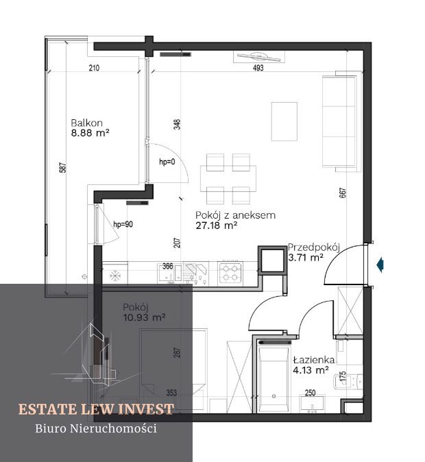 Mieszkanie 2-pokojowe Kraków, ul. Odlewnicza. Zdjęcie 11