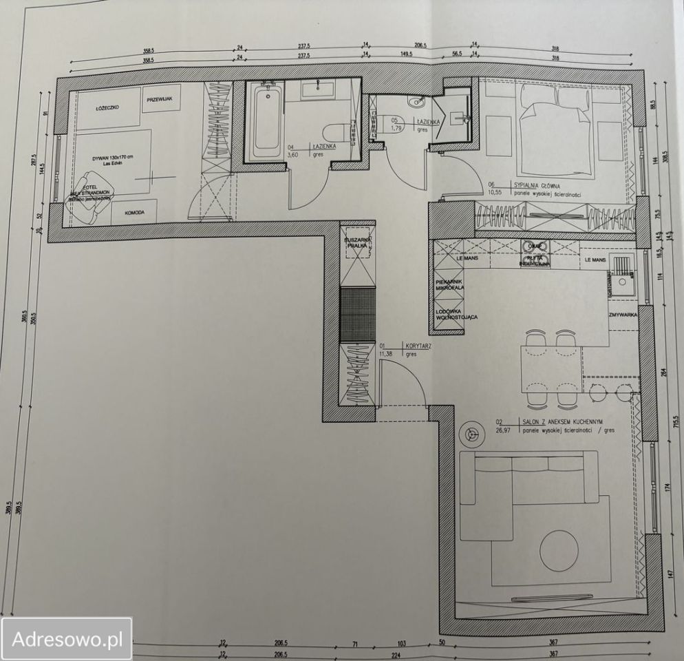 Mieszkanie 3-pokojowe Warszawa Ursus, ul. Posag 7 Panien. Zdjęcie 5