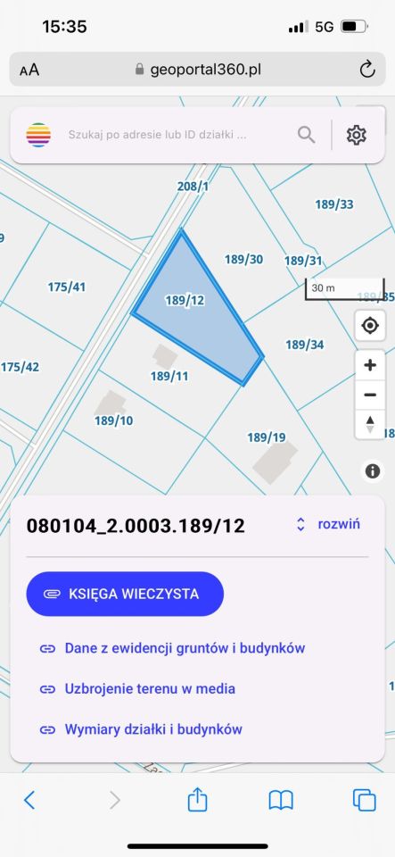 Działka budowlana Łośno. Zdjęcie 4