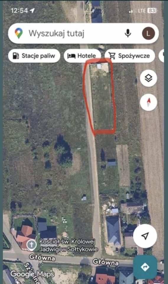 Działka budowlana Sołtyków, ul. Główna