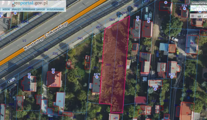 Działka budowlana Białystok Skorupy, ul. Konstantego Ciołkowskiego