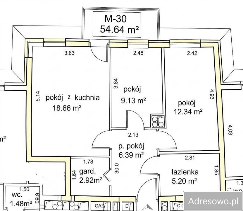 Mieszkanie 3-pokojowe Lublin Węglin, ul. Koralowa. Zdjęcie 10