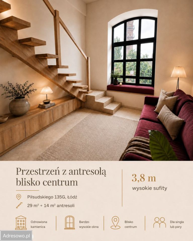 Mieszkanie 2-pokojowe Łódź Widzew, al. marsz. Józefa Piłsudskiego. Zdjęcie 2
