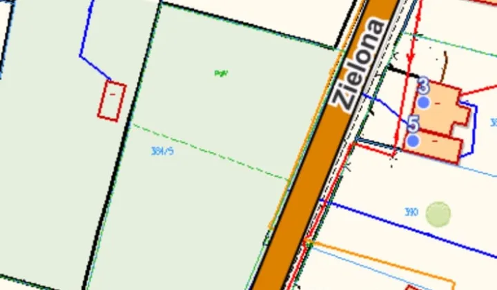 Działka budowlana Borkowo Kościelne, ul. Zielona