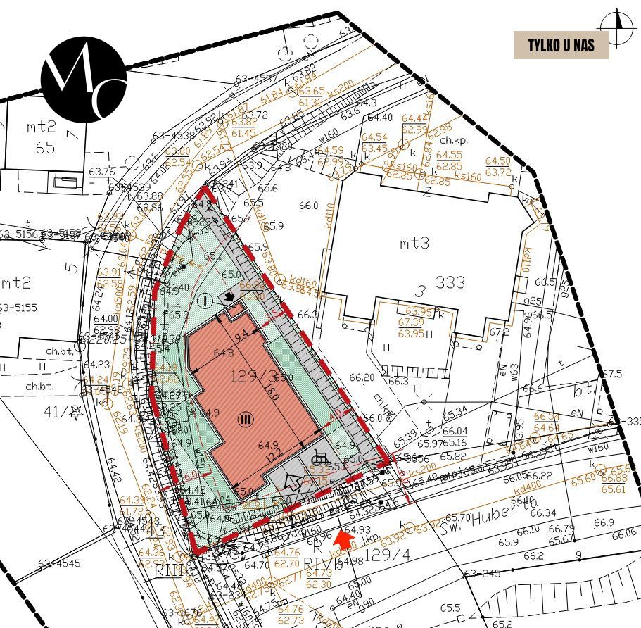 Działka budowlana Gdańsk Morena, ul. św. Huberta. Zdjęcie 5