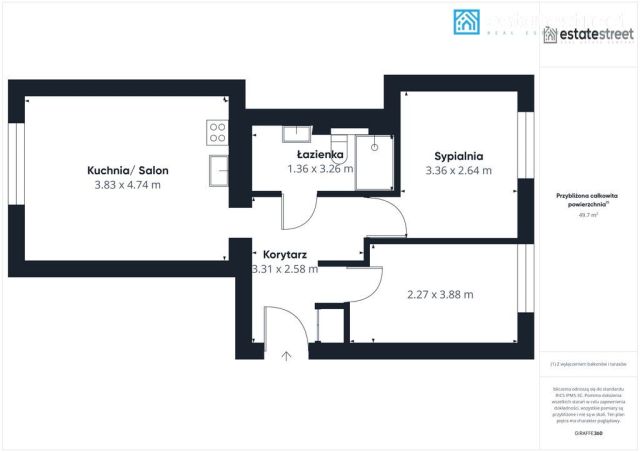 Mieszkanie 3-pokojowe Kraków, ul. ks. Wincentego Turka. Zdjęcie 17