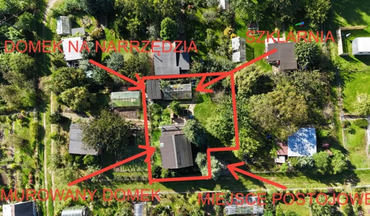 Działka rekreacyjna Gdańsk Jasień, ul. Kartuska