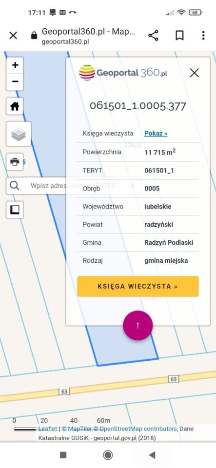 Działka inwestycyjna Radzyń Podlaski. Zdjęcie 2