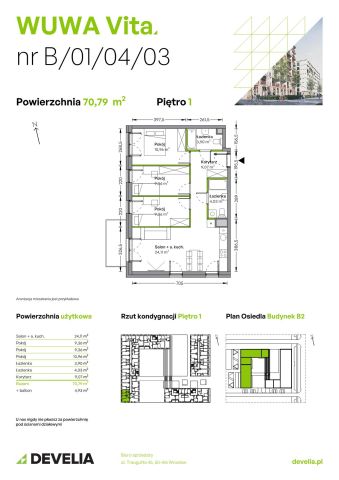 Mieszkanie 4-pokojowe Wrocław Żerniki, ul. Tadeusza Brzozy. Zdjęcie 6