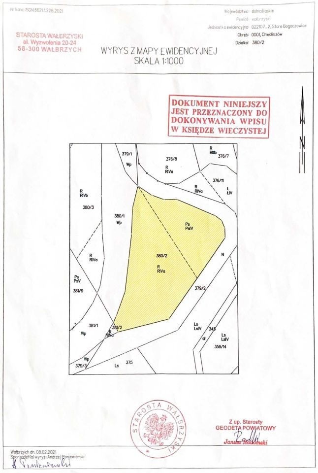 Działka budowlana Chwaliszów. Zdjęcie 3