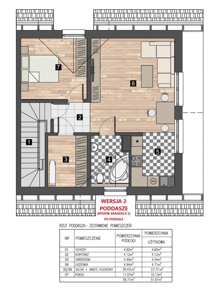 Mieszkanie 5-pokojowe Świątniki Górne, ul. Franciszka Bielowicza. Zdjęcie 15