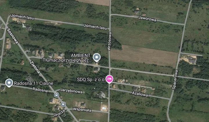 Działka budowlana Ciasne, ul. Żurawinowa