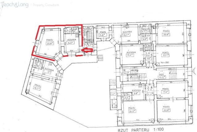 Mieszkanie 1-pokojowe Kraków Stare Miasto, ul. Tarłowska. Zdjęcie 16