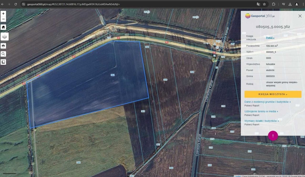 Działka rolna Słubice. Zdjęcie 2