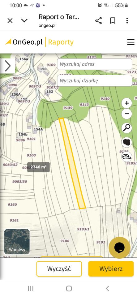 Działka rolna Nowy Targ Kokoszków, ul. Kowaniec