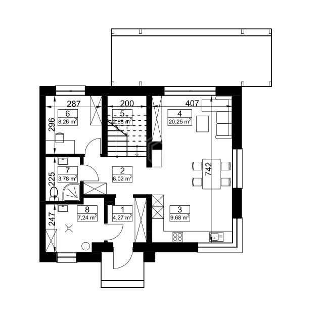 bliźniak, 5 pokoi Prawdowo. Zdjęcie 17