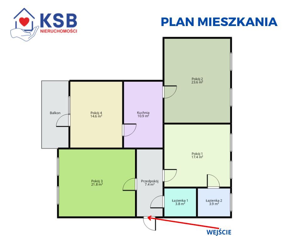 Mieszkanie 4-pokojowe Ostrowiec Świętokrzyski, ul. Tadeusza Kościuszki. Zdjęcie 21