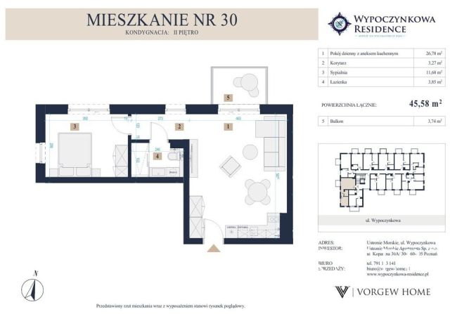 Mieszkanie 2-pokojowe Ustronie Morskie, ul. Wypoczynkowa. Zdjęcie 5