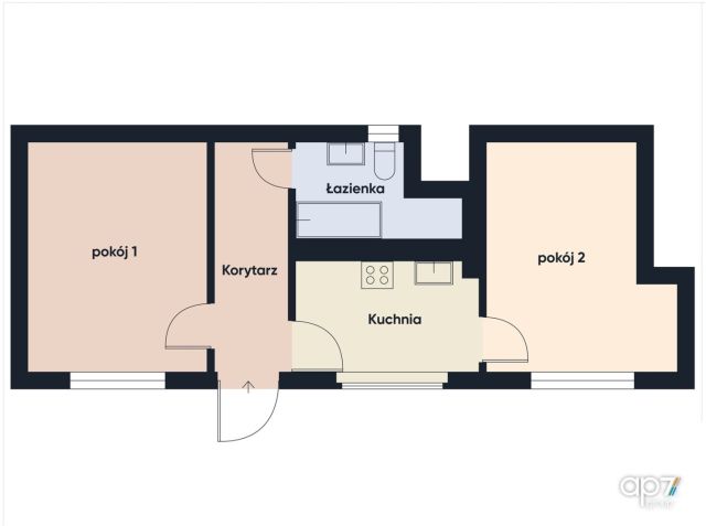 Mieszkanie 2-pokojowe Libertów. Zdjęcie 13