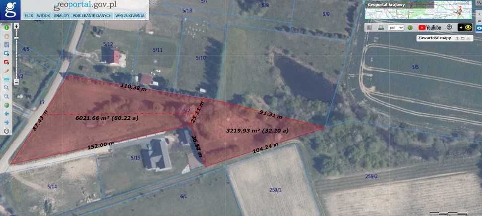 Działka rolno-budowlana Stara Huta, ul. Szmaragdowa. Zdjęcie 2