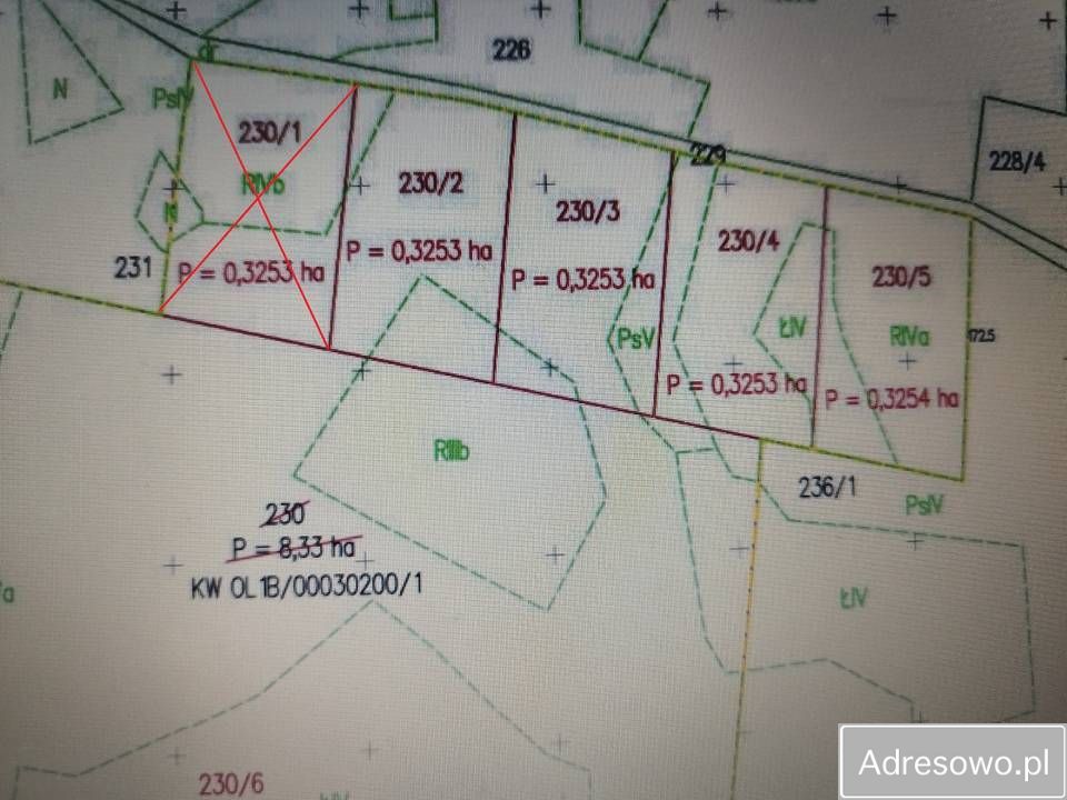 Działka rolna Derc. Zdjęcie 1