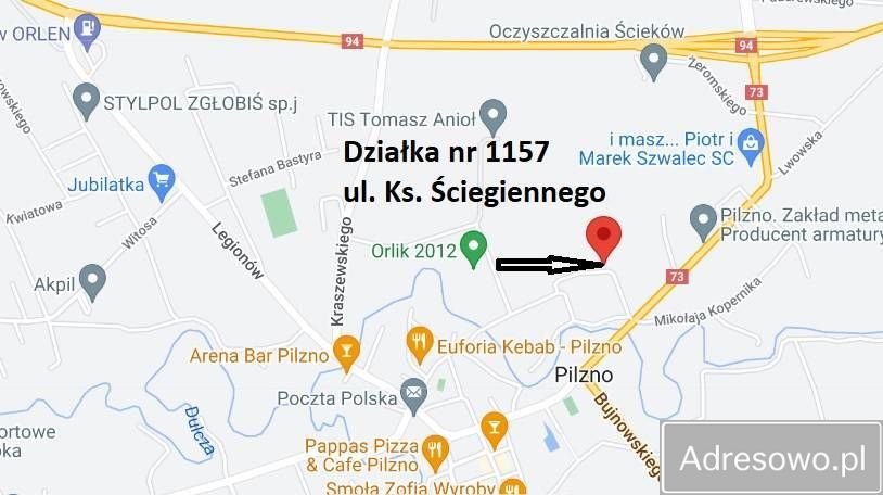 Działka budowlana Pilzno, ul. ks. Ściegiennego. Zdjęcie 9