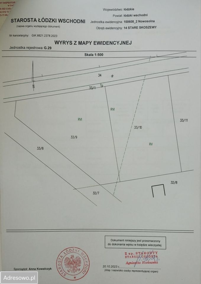 Działka budowlana Stare Skoszewy, ul. Źródlana. Zdjęcie 8