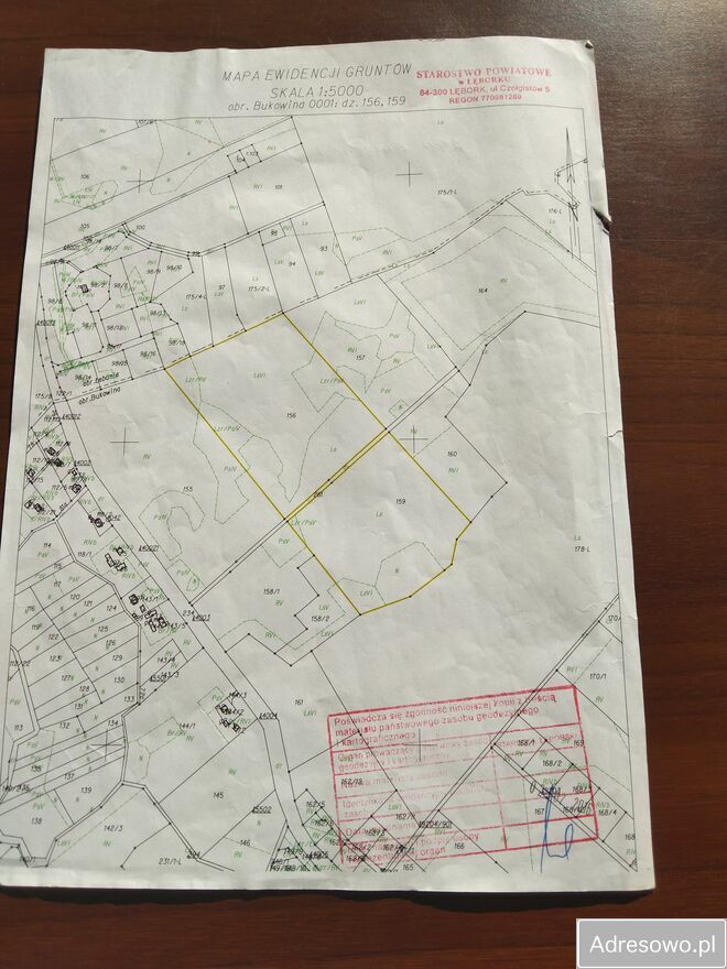 Działka leśna Bukowina